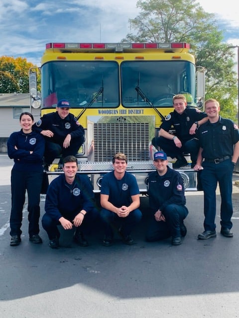 Pictured are student resident volunteers: Abigail Frey, Zach Richardson, Brock Rogers, Nolan Moore, Noah Wierstra, Troy Jordan, and Jared Redmon